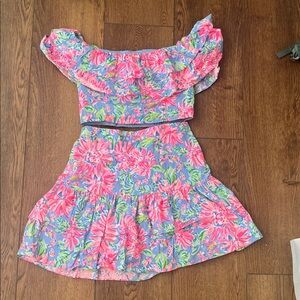 Lilly Pulitzer two pieces skirt set